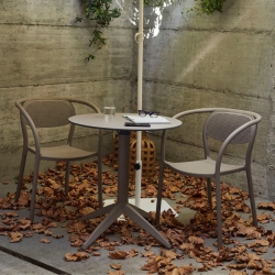 Table Quatro ronde - pliante Ø70cm - Gamme Ezpeleta