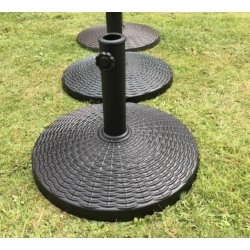 Base résine pour parasol rond 3M - marron foncé