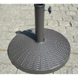 Base résine pour parasol rond 3M - marron foncé