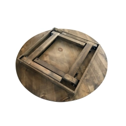 Table rustique ronde  en bois