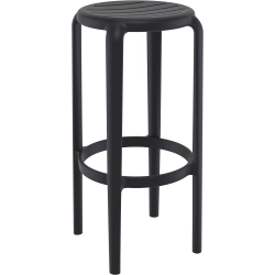 Tabouret de bar Tom - en polypropylène