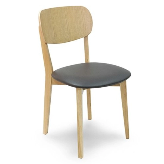 Chaise DULSA - Bois hêtre verni naturel  