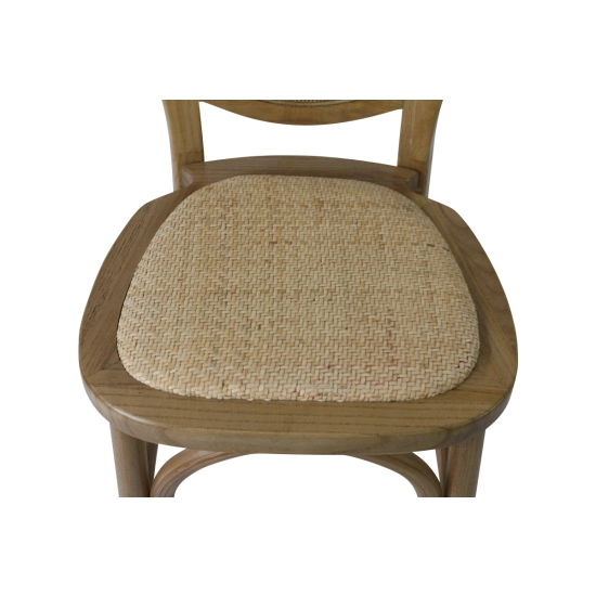 Chaise Médaillon « CHAMPÊTRE » en Bois Clair Empilable