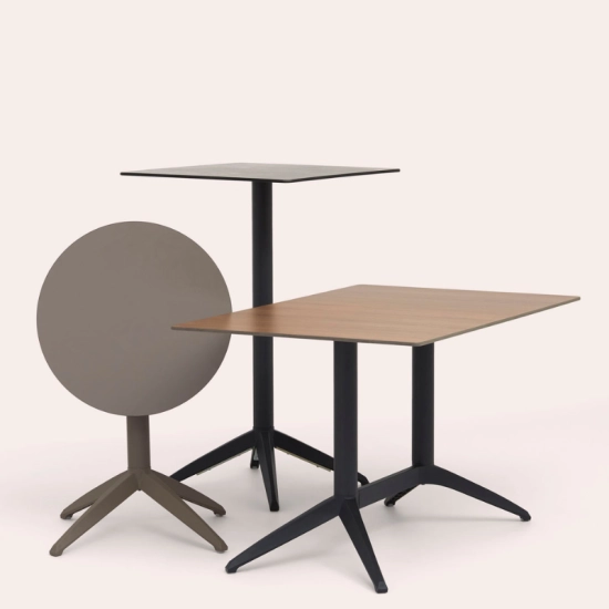 Table Quatro ronde - pliante Ø60cm - Gamme Ezpeleta