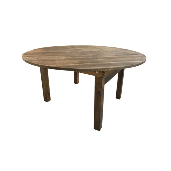 Table rustique ronde  en bois